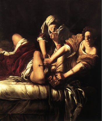 Artemisia Gentileschi, Giuditta che decapita Oloferne, 1612-1621; Firenze, Galleria degli Uffizi.
