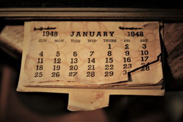 Calendario 1948 e mese di gennaio